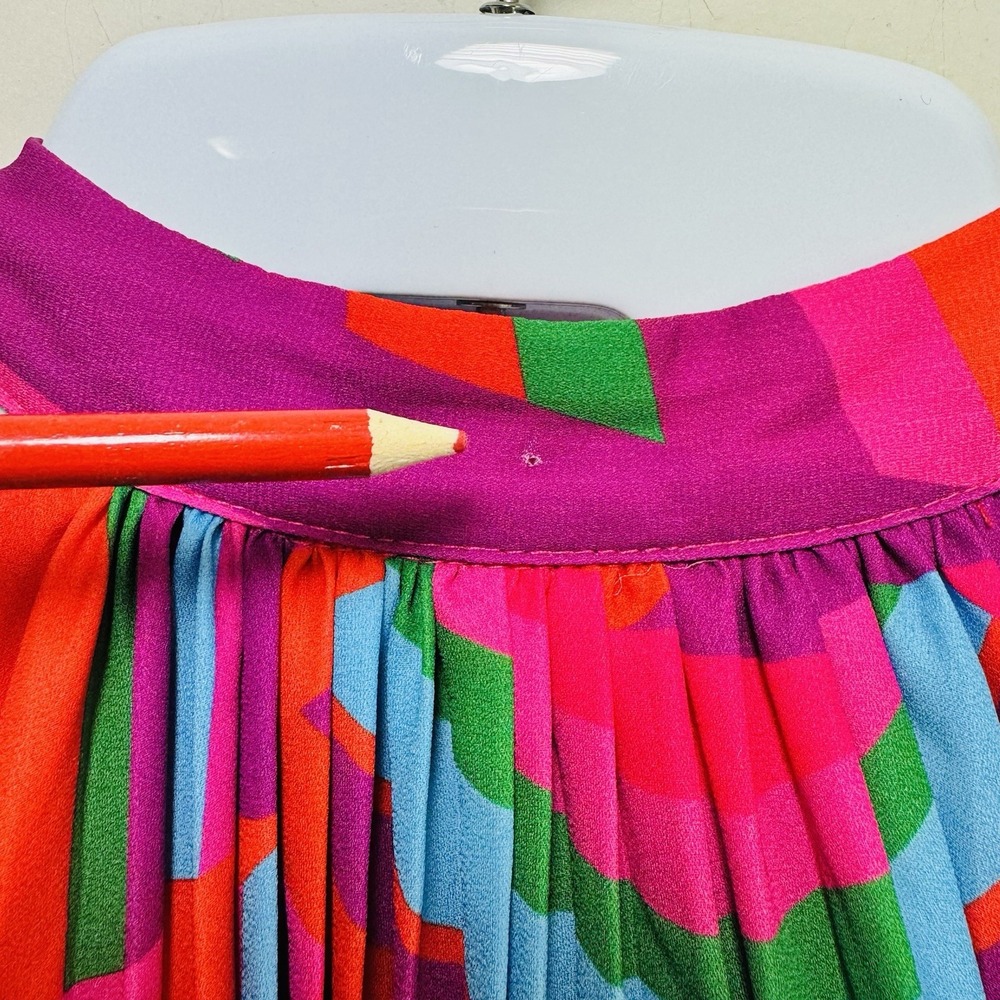 Flying Tomato Halter Trapeze Swing Pleated Resort Short Summer Party Dress L - Picture 9 of 9